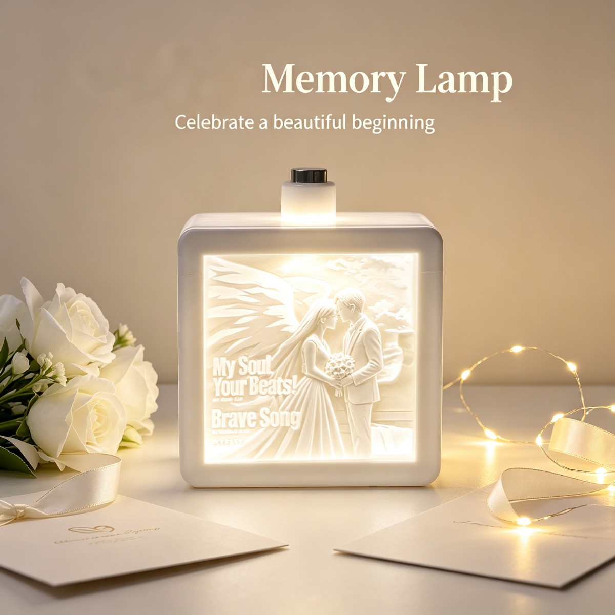 Lighting Decor For Wedding - Personalized 3D Printed Custom Photo Relief