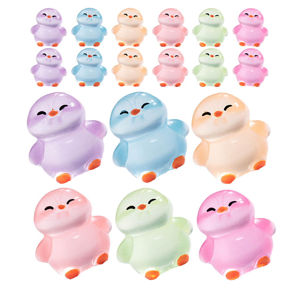 Lighting Decoration Ideas For Home - 18Pcs Glowing Resin Penguins: Cute Mini