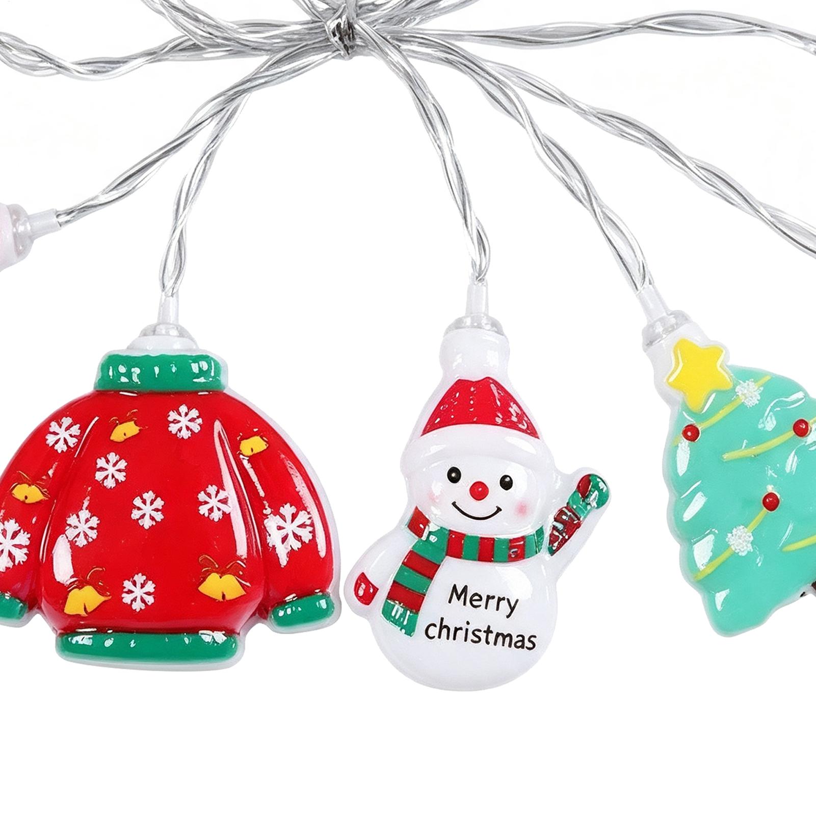 Lighting Tree Decor - Christmas Santa String Lights Waterproof LED