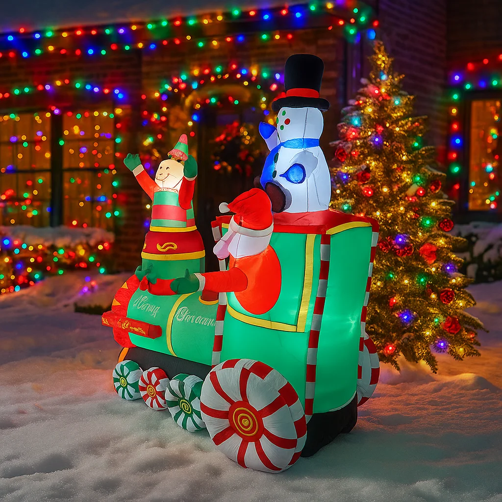 1.8M/5.9FT Inflatable Santa Cl - огляд і ціна Santa'S Elves Holiday Lighting & Decor Llc