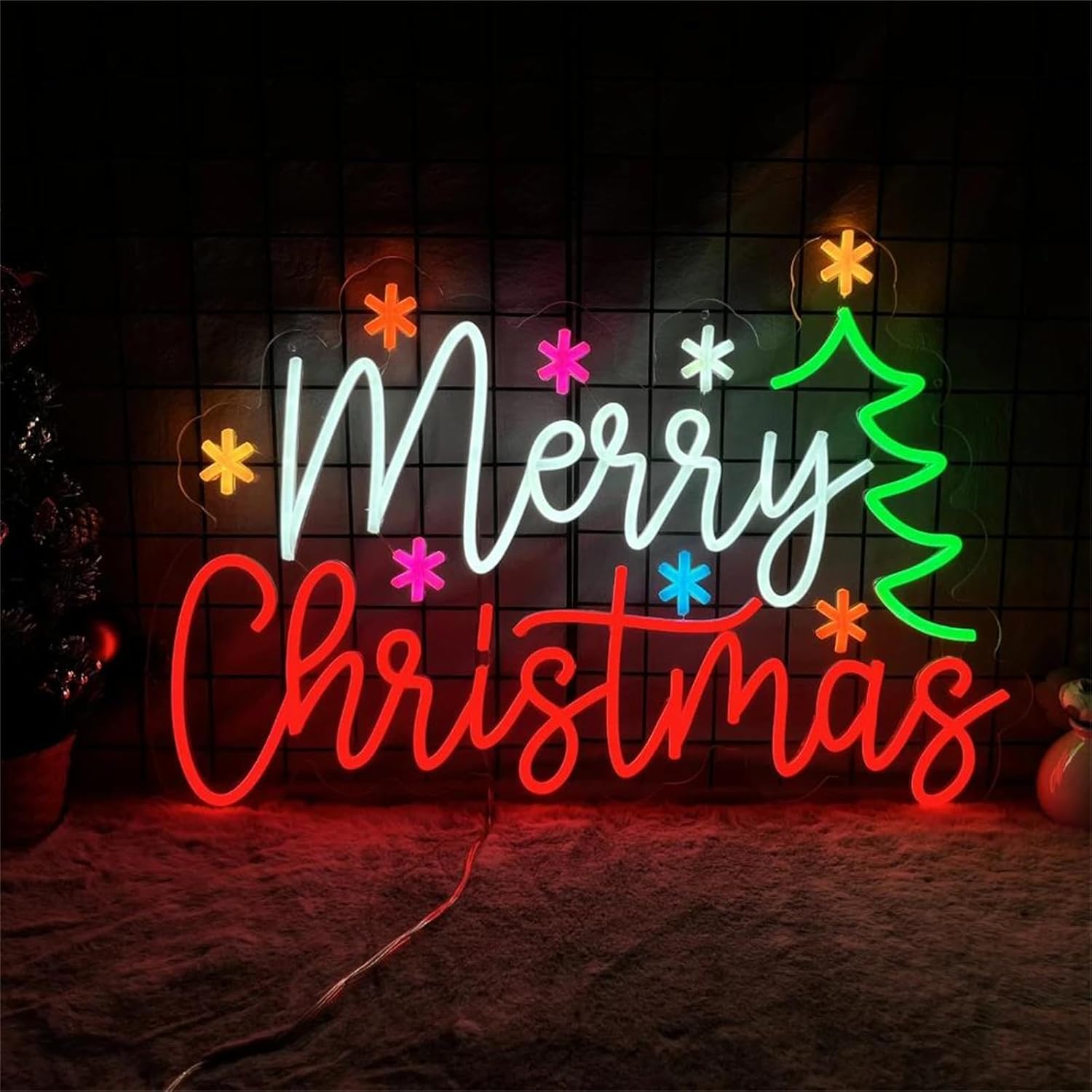 Merry Christmas Neon Sign with - огляд і ціна Lighting Decoration Ideas For Home