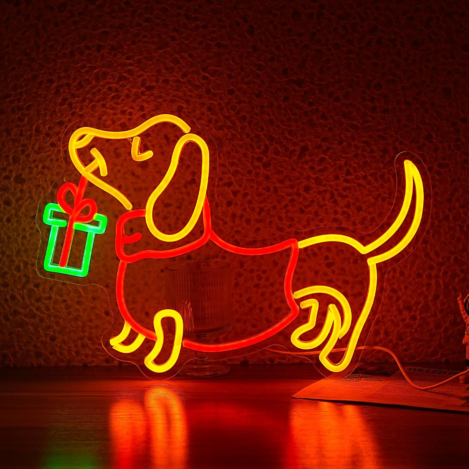 USB Dimmable Dachshund Neon Si - огляд і ціна Lighting Decoration Ideas For Home