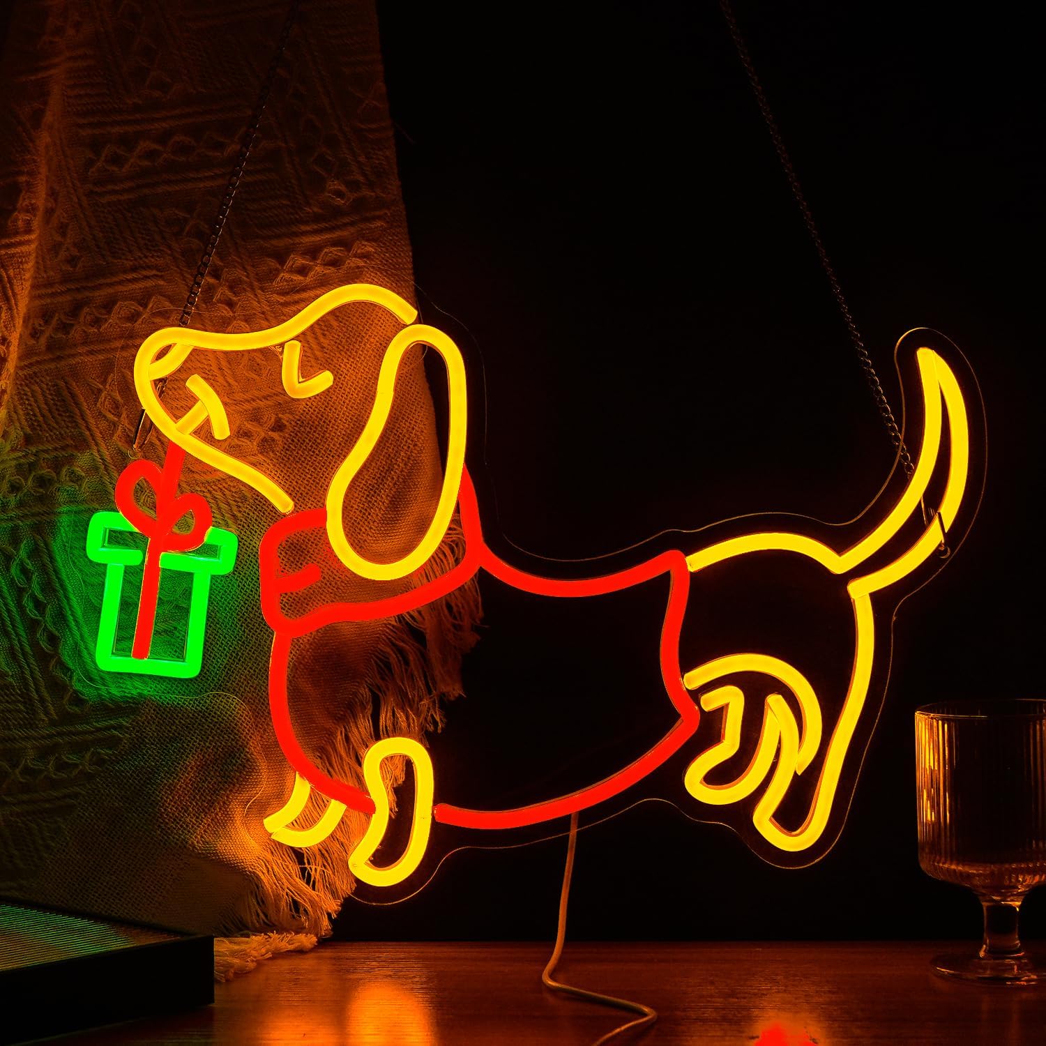 USB Dimmable Dachshund Neon Si - огляд і ціна Lighting Decoration Ideas For Home