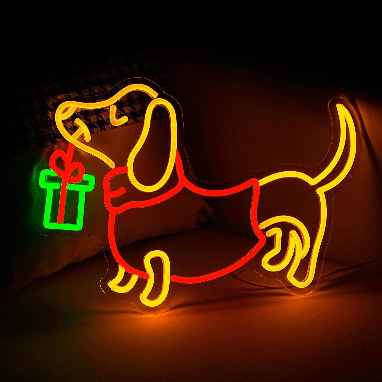 USB Dimmable Dachshund Neon Si - огляд і ціна Lighting Decoration Ideas For Home
