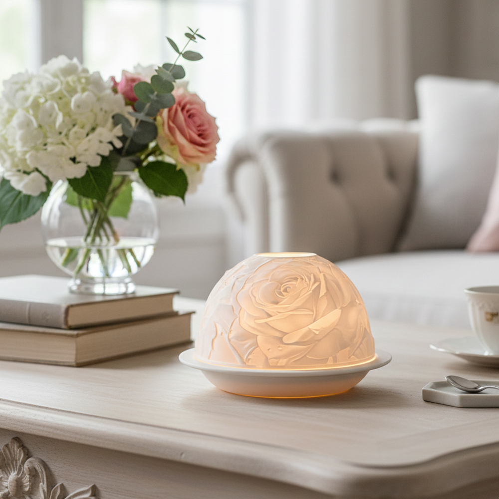 Elegant Rose Porcelain Candle  - огляд і ціна Lighting Decor For Wedding