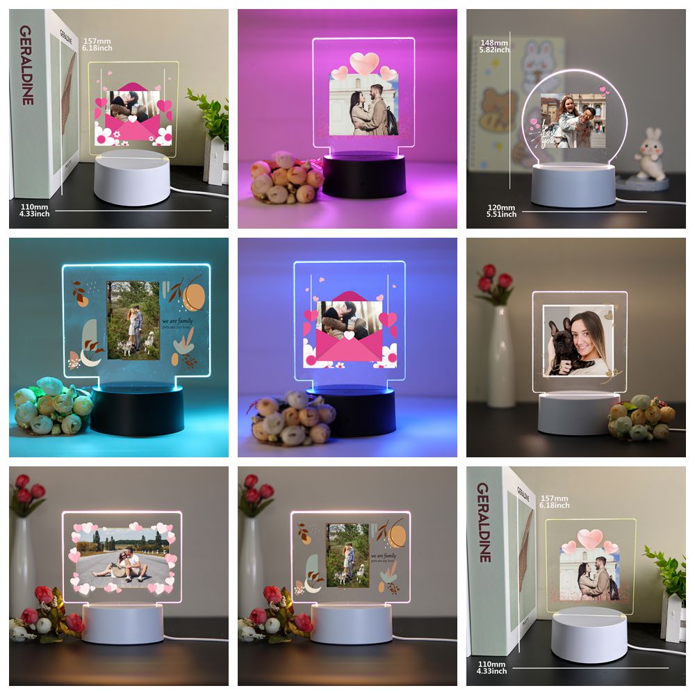 1 pc Personalize Custom Photo  - огляд і ціна Lighting Decor Photos