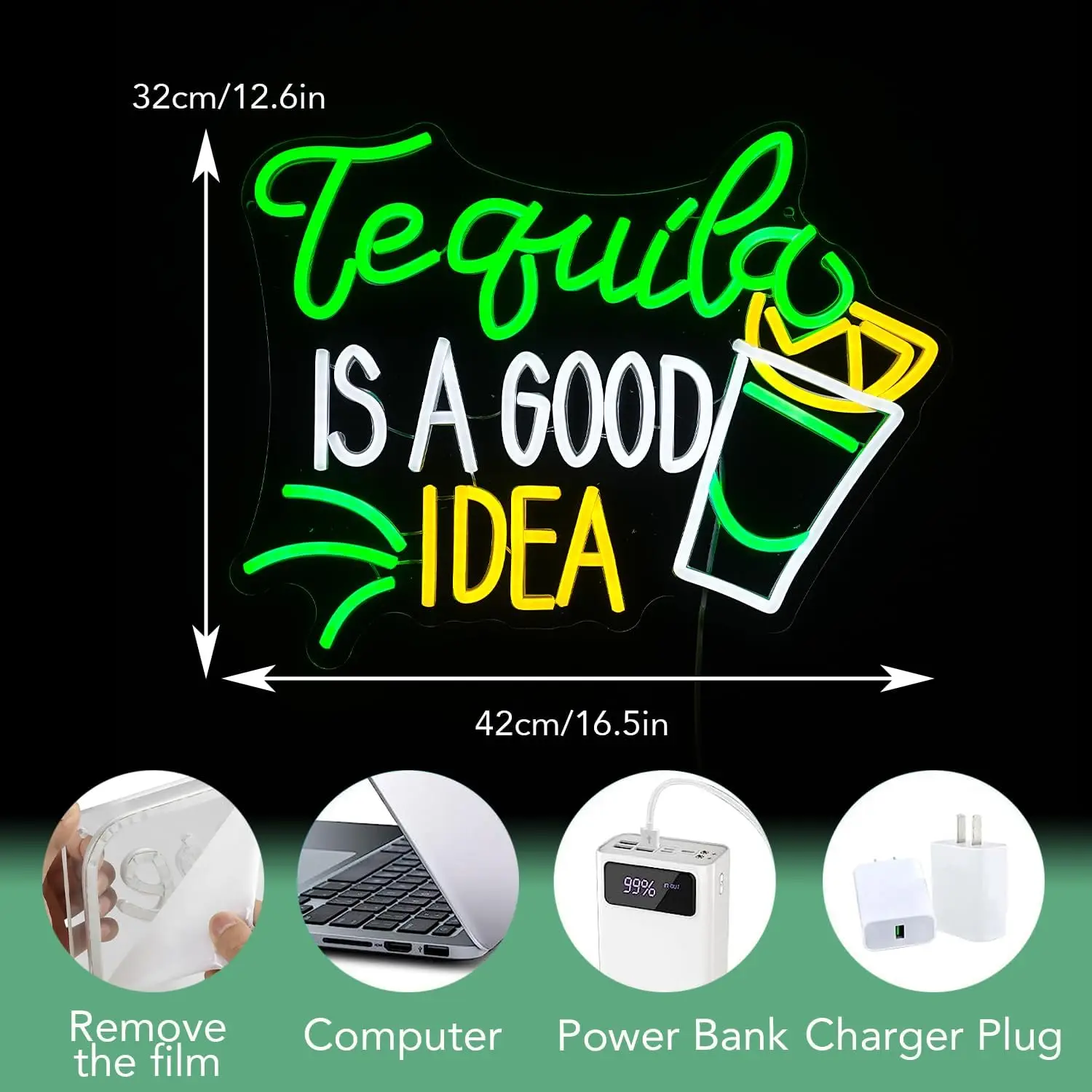 Tequila Is A Good Idea Neon Si - огляд і ціна Lighting Decoration Ideas For Home