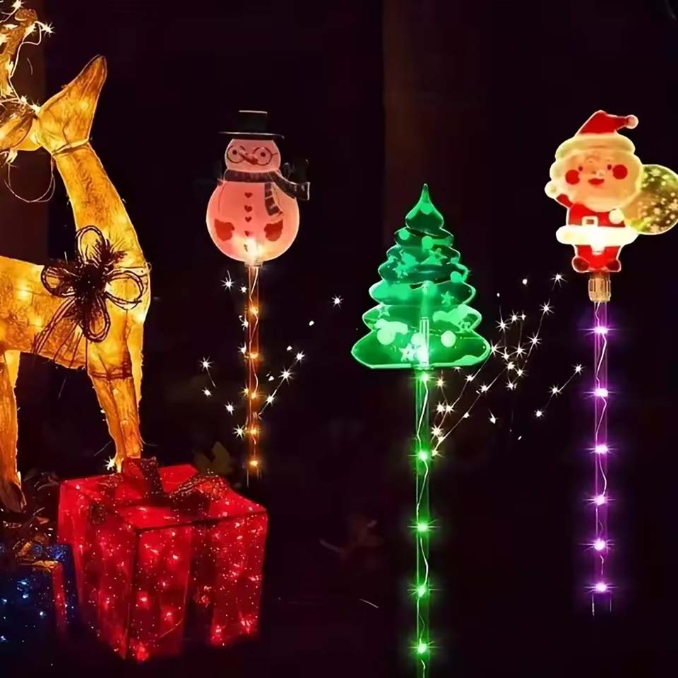 1Set of Solar Santa Claus&Chri - огляд і ціна Lighting Tree Decor