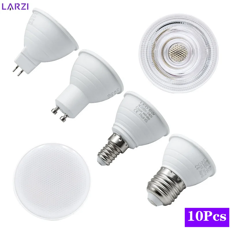 10pcs LED Bulbs E27/E14 MR16 G - огляд і ціна Decor Lighting Hours