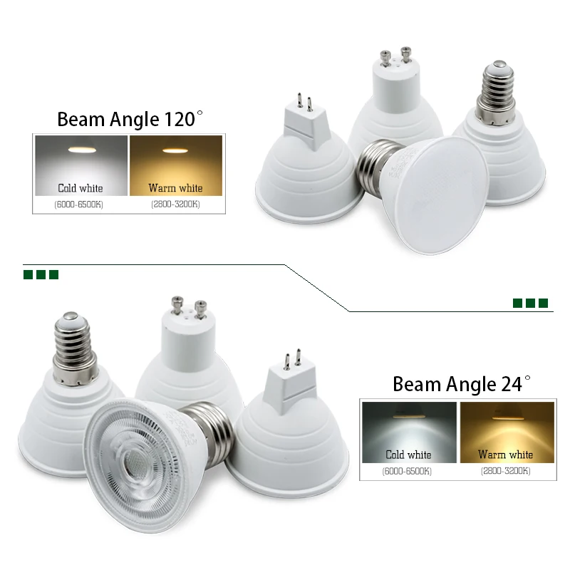 10pcs LED Bulbs E27/E14 MR16 G - огляд і ціна Decor Lighting Hours