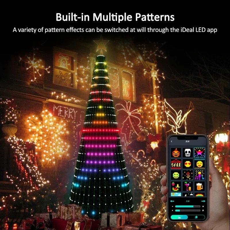 Christmas Star Tree Lights RGB - огляд і ціна Lighting Tree Decor