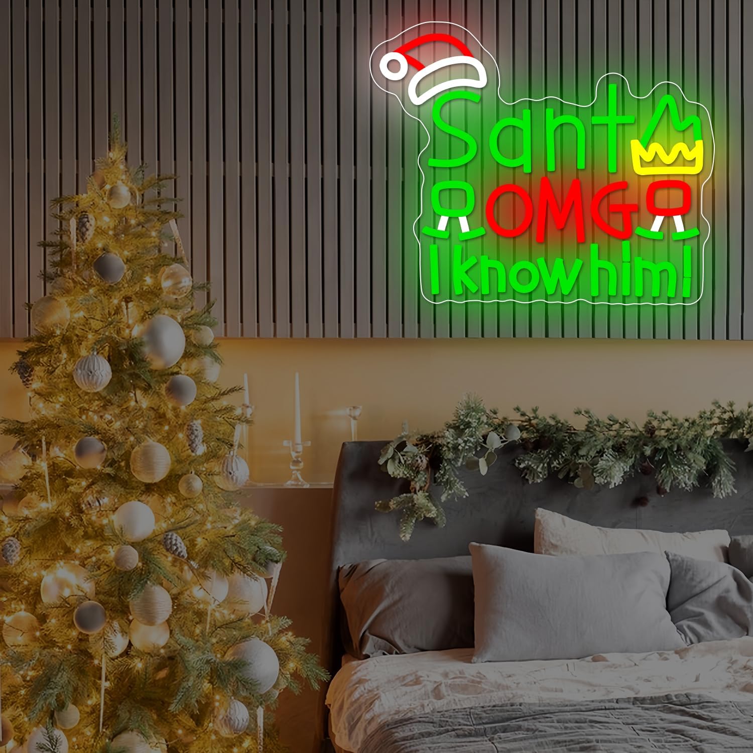 USB Santa OMG I Know Him Neon  - огляд і ціна Santa'S Elves Holiday Lighting & Decor Llc