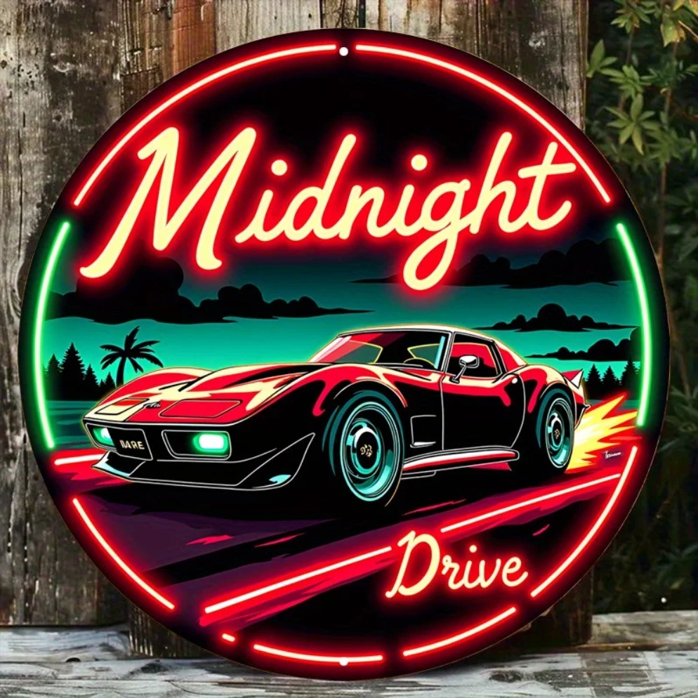 Vintage Neon Car Sign Midnight - огляд і ціна Lighting Decoration Ideas