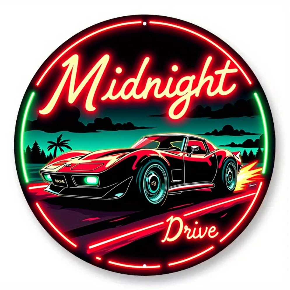 Vintage Neon Car Sign Midnight - огляд і ціна Lighting Decoration Ideas