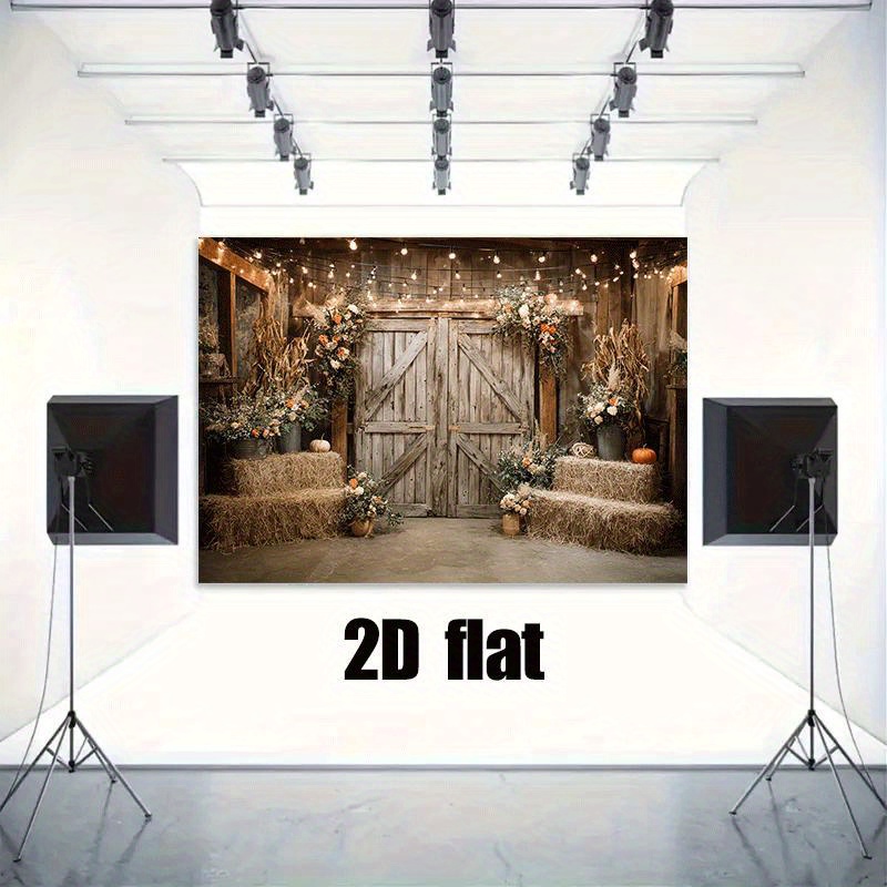 2D Flat, Rustic Barn Tapestry  - огляд і ціна Lighting Decor Photos