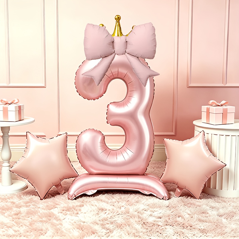Light Luxury Pink 3D Balloons  - огляд і ціна Lighting Decor Photos