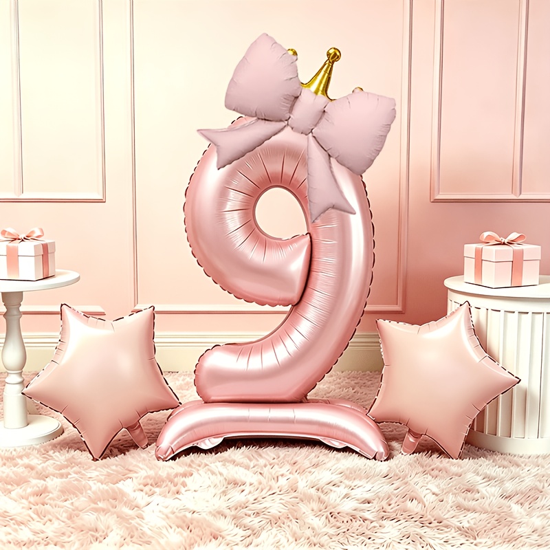 Light Luxury Pink 3D Balloons  - огляд і ціна Lighting Decor Photos