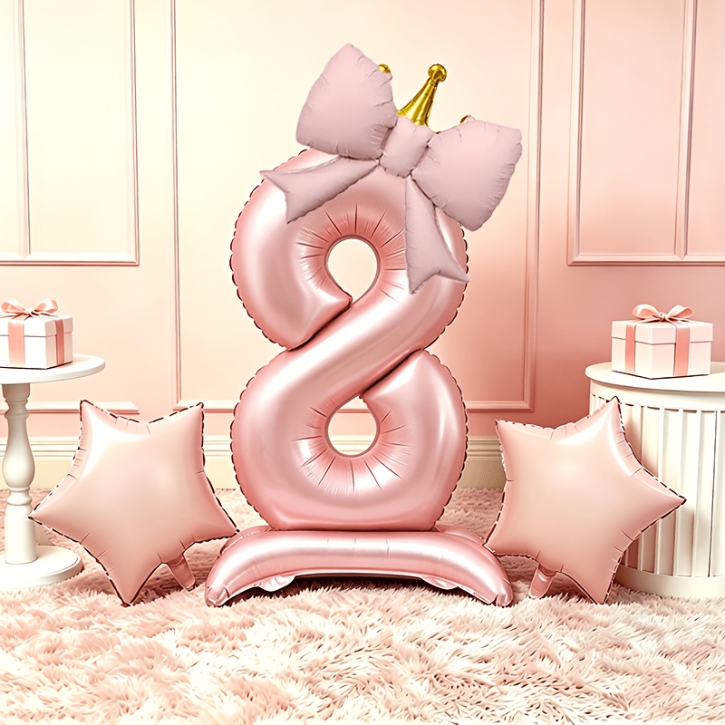 Light Luxury Pink 3D Balloons  - огляд і ціна Lighting Decor Photos