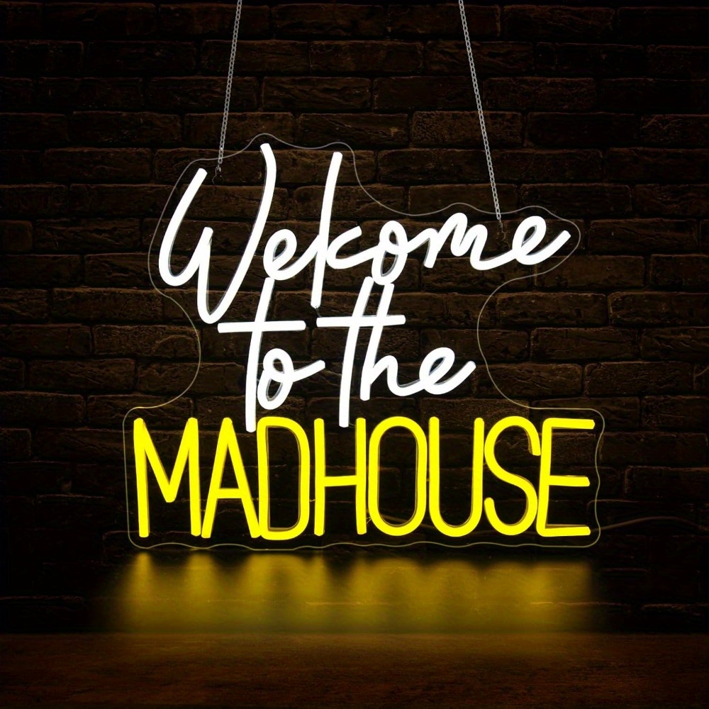 Welcome To The Madhouse Neon S - огляд і ціна Lighting Decoration Ideas For Home