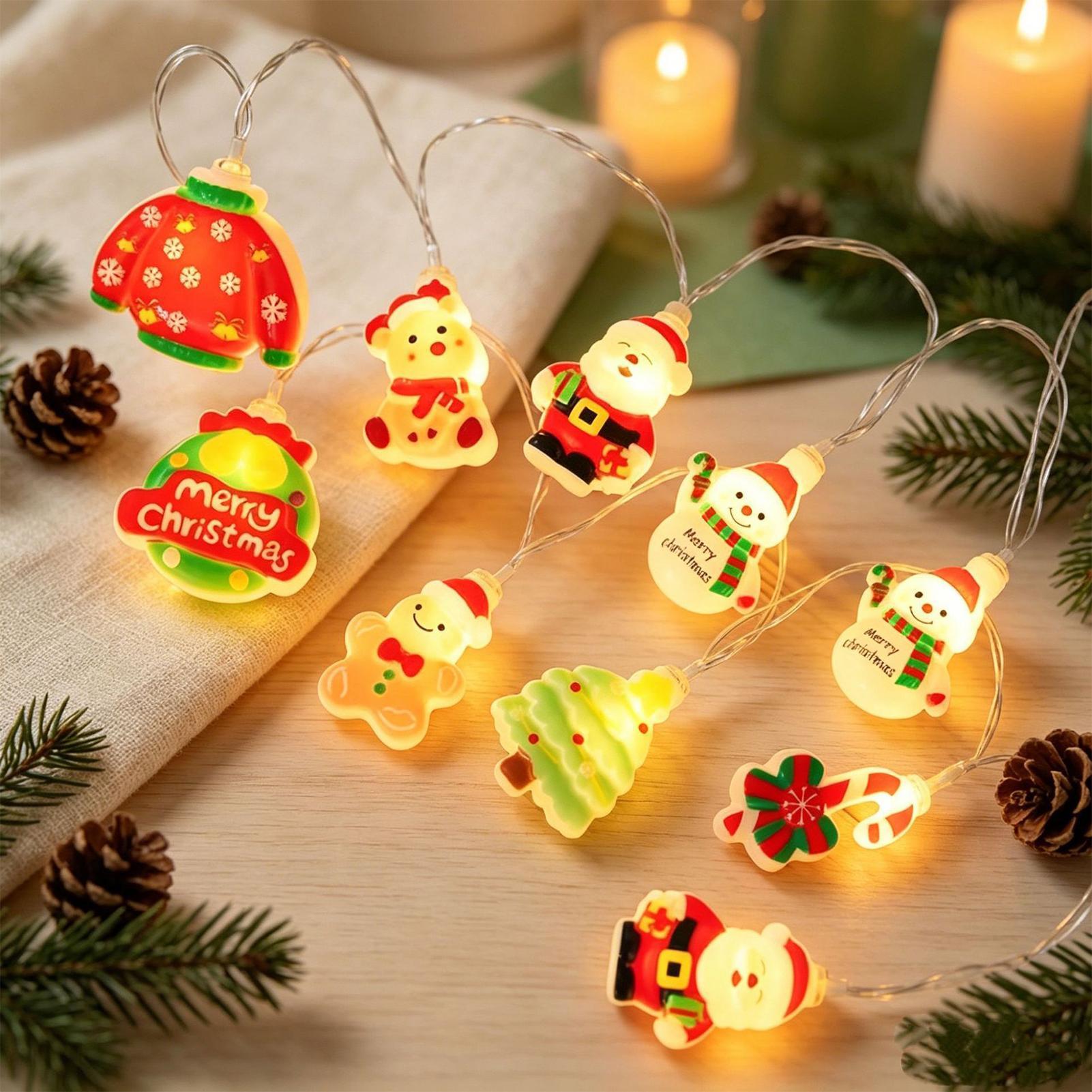 Santa Claus String Light LED S - огляд і ціна Lighting Tree Decor