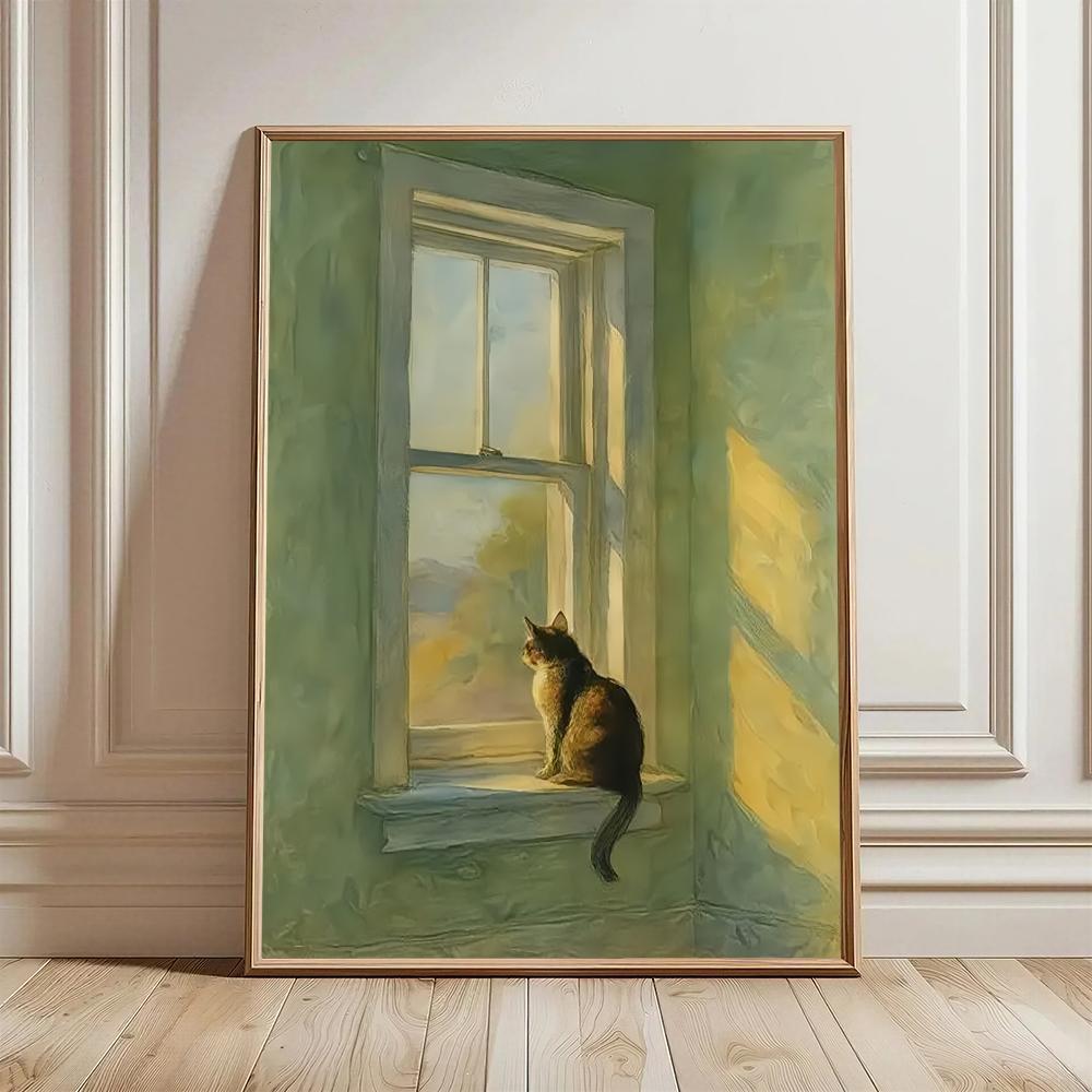 Golden Hour Window Cat HD Wall - огляд і ціна Decor Lighting Hours