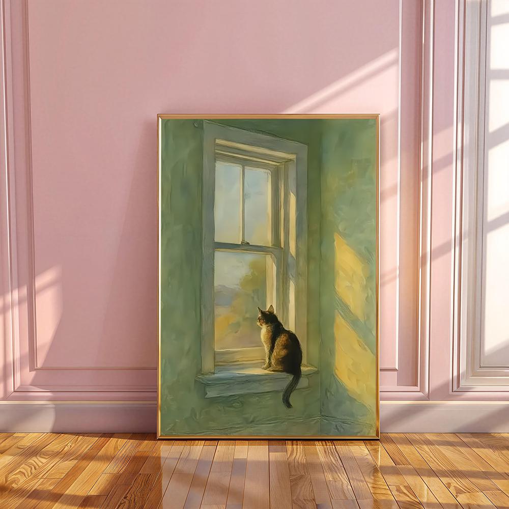 Golden Hour Window Cat HD Wall - огляд і ціна Decor Lighting Hours