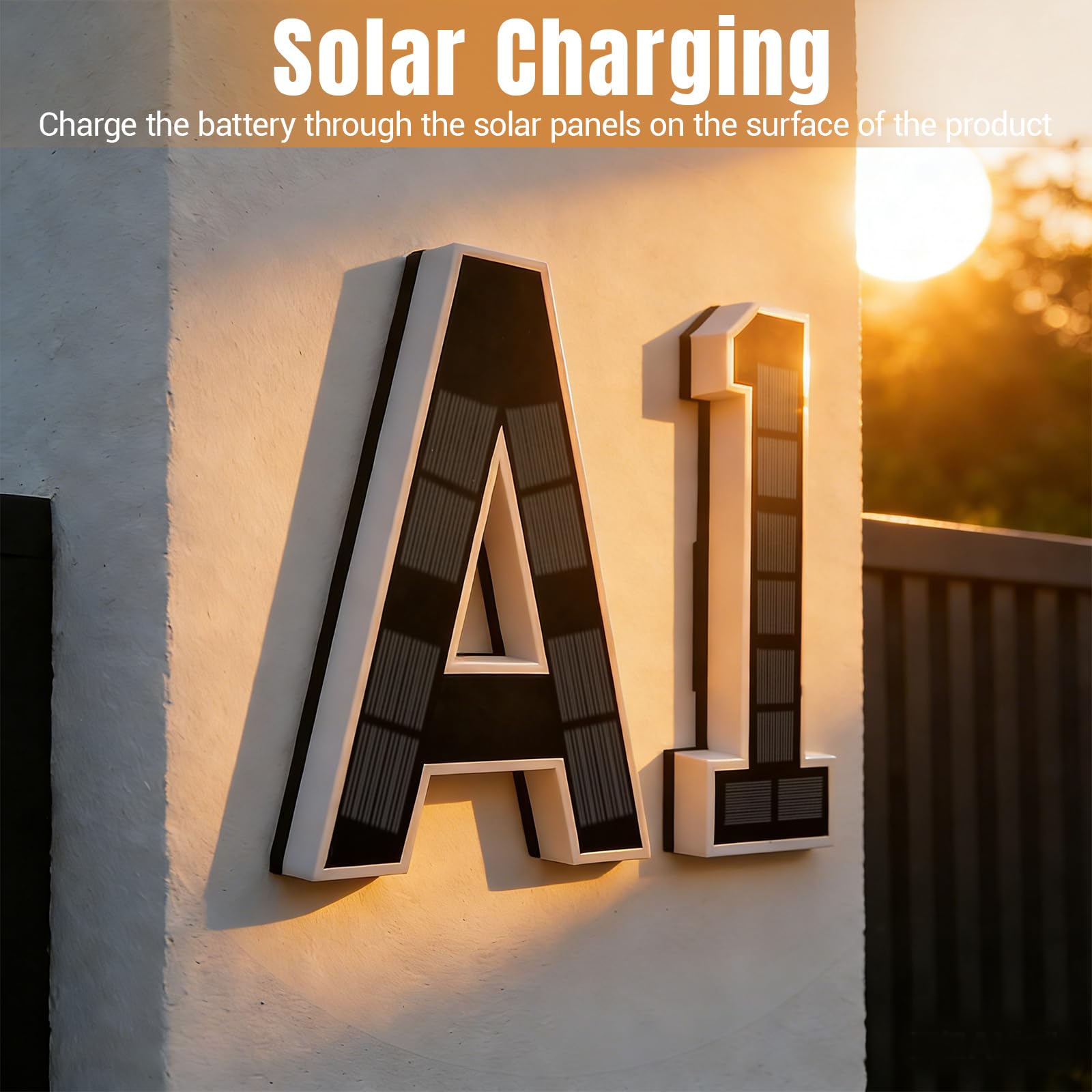 Modern Solar LED Address Sign  - огляд і ціна Decor Lighting Address