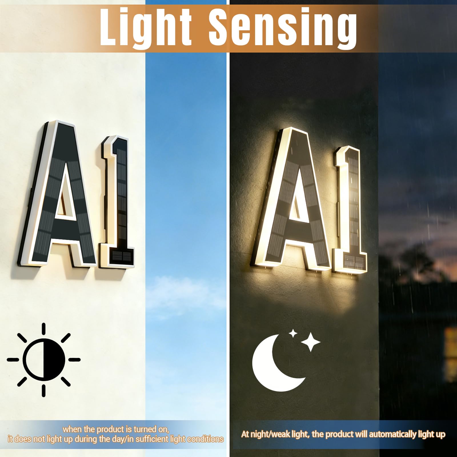 Modern Solar LED Address Sign  - огляд і ціна Decor Lighting Address