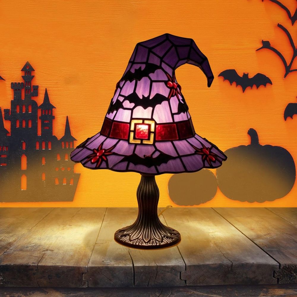 Stained Glass Witch Hat Lamp G - огляд і ціна Lighting Decoration Stand