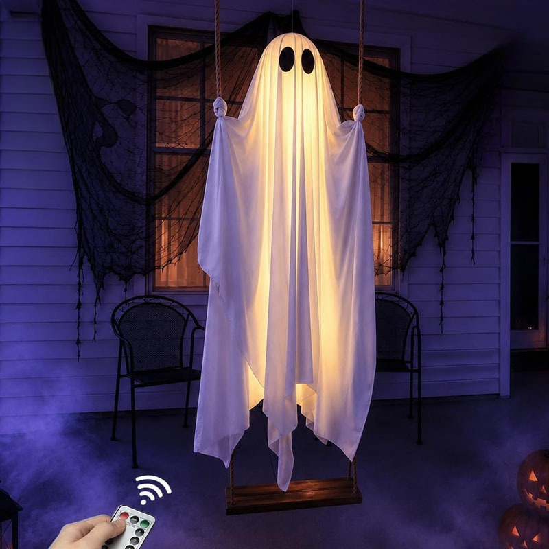Hanging Swing Ghost Halloween  - огляд і ціна Lighting Tree Decor